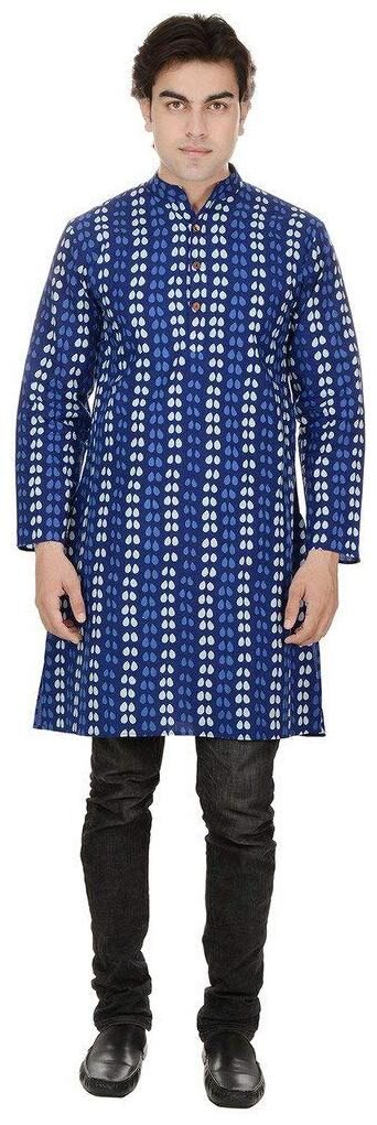 

Aprique Fab Men Blue Regular Fit Kurta