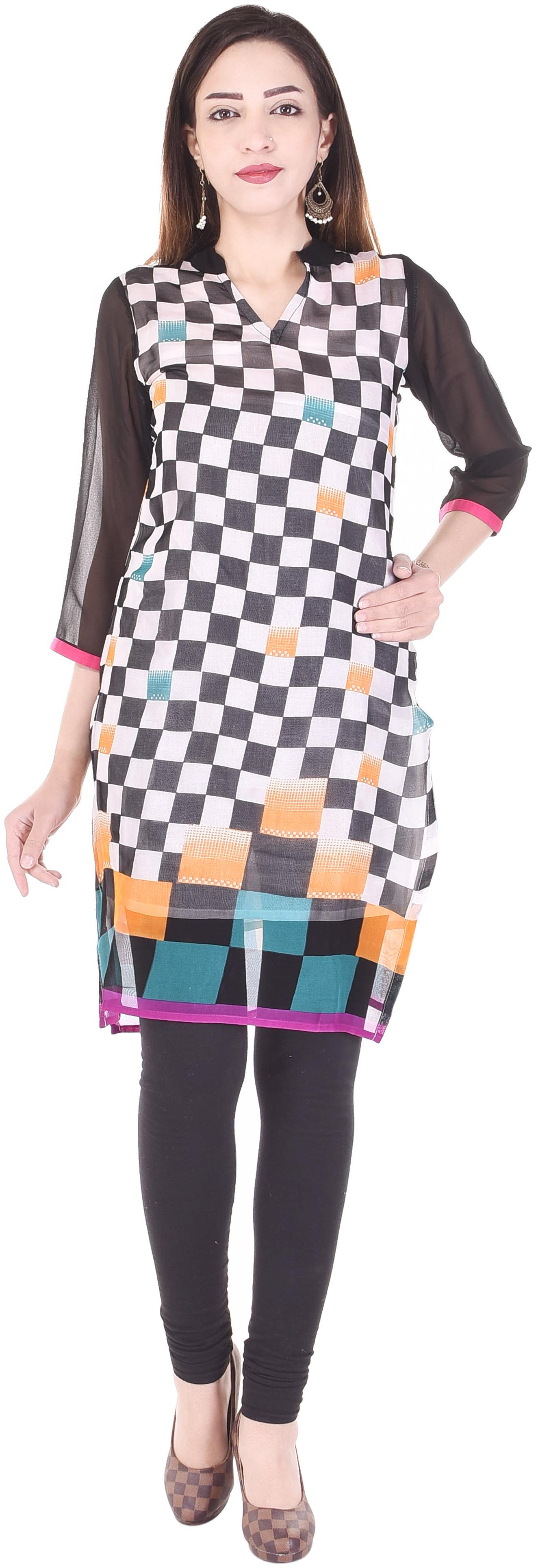 

Aprique Fab Women Multi Printed Straight Kurti