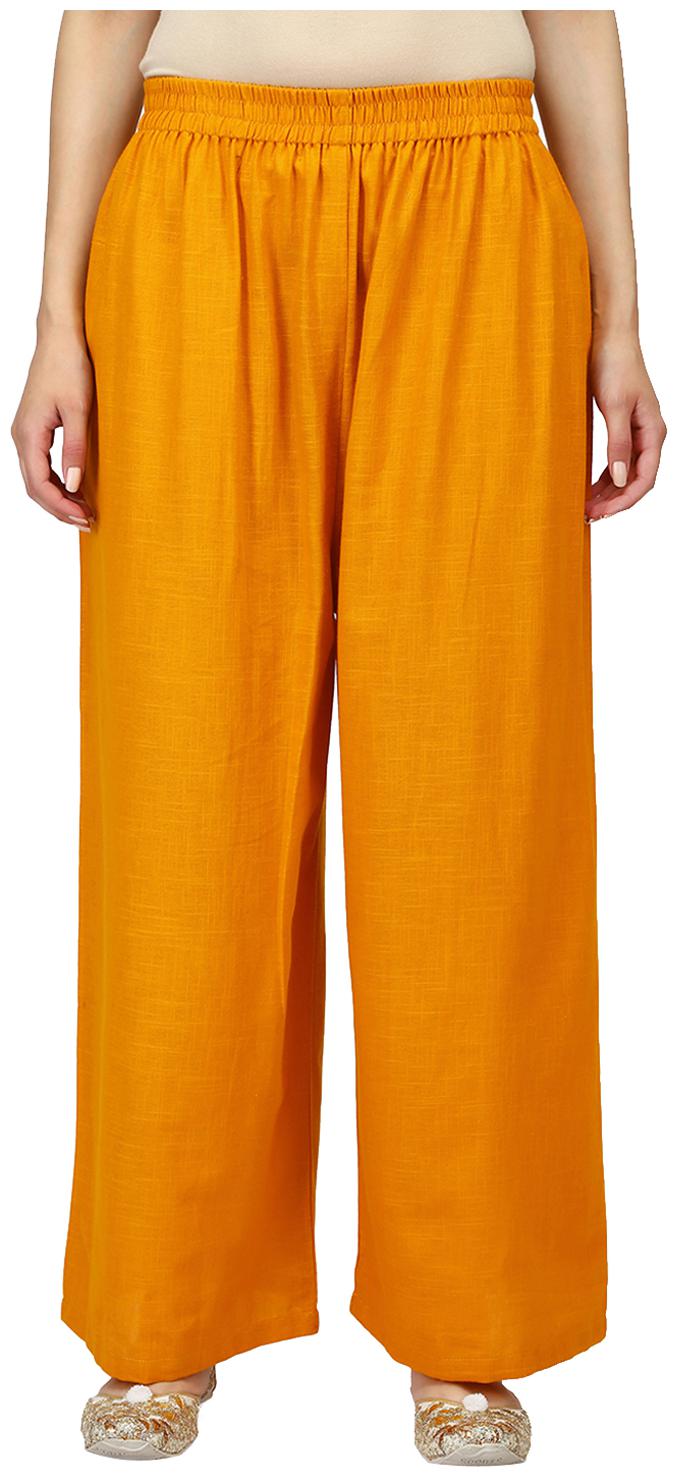 

Aprique Fab Cotton Regular Women Palazzos Yellow