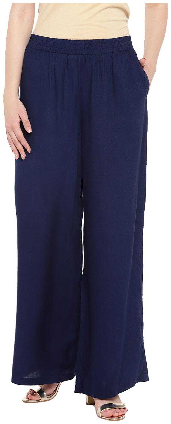 

Aprique Fab Cotton Regular Women Palazzos Blue
