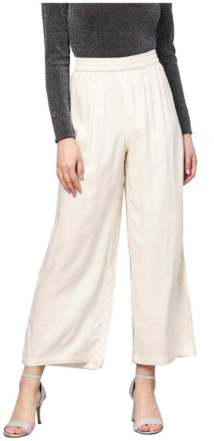 

Aprique Fab Rayon Regular Women Palazzos White