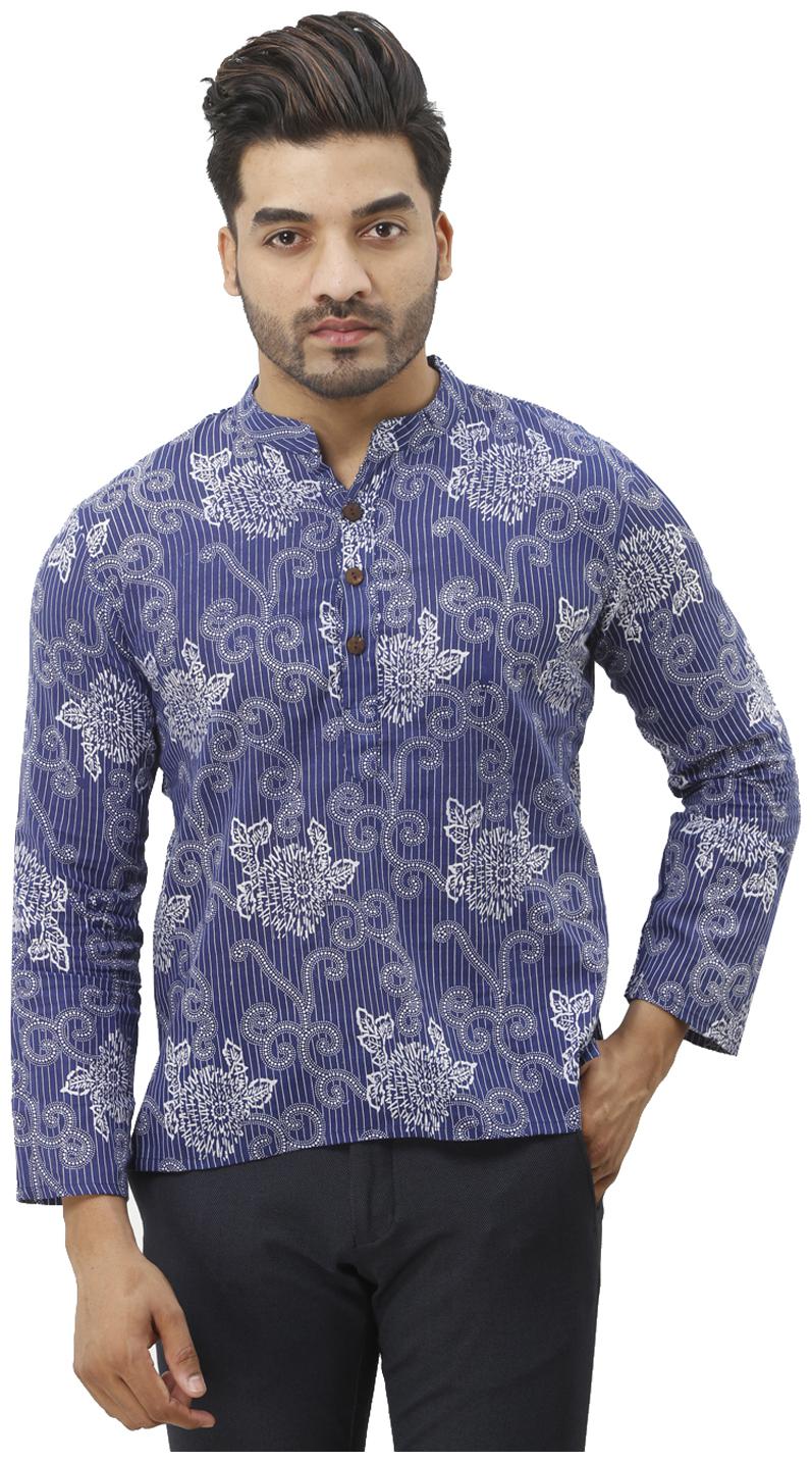 

Aprique Fab Men Blue Regular Fit Kurta