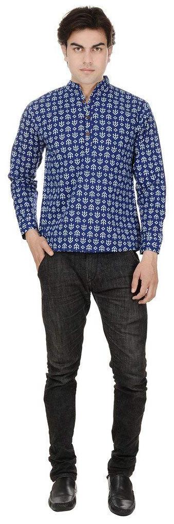 

Aprique Fab Men Blue Regular Fit Kurta