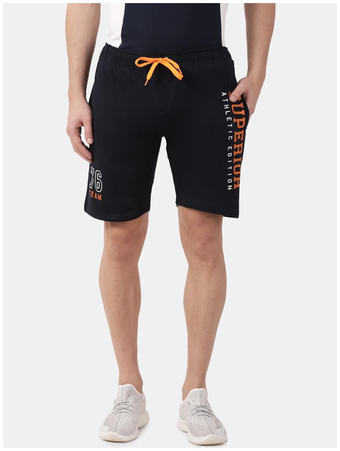

ARDEUR Men Navy Blue Regular Fit Regular Shorts