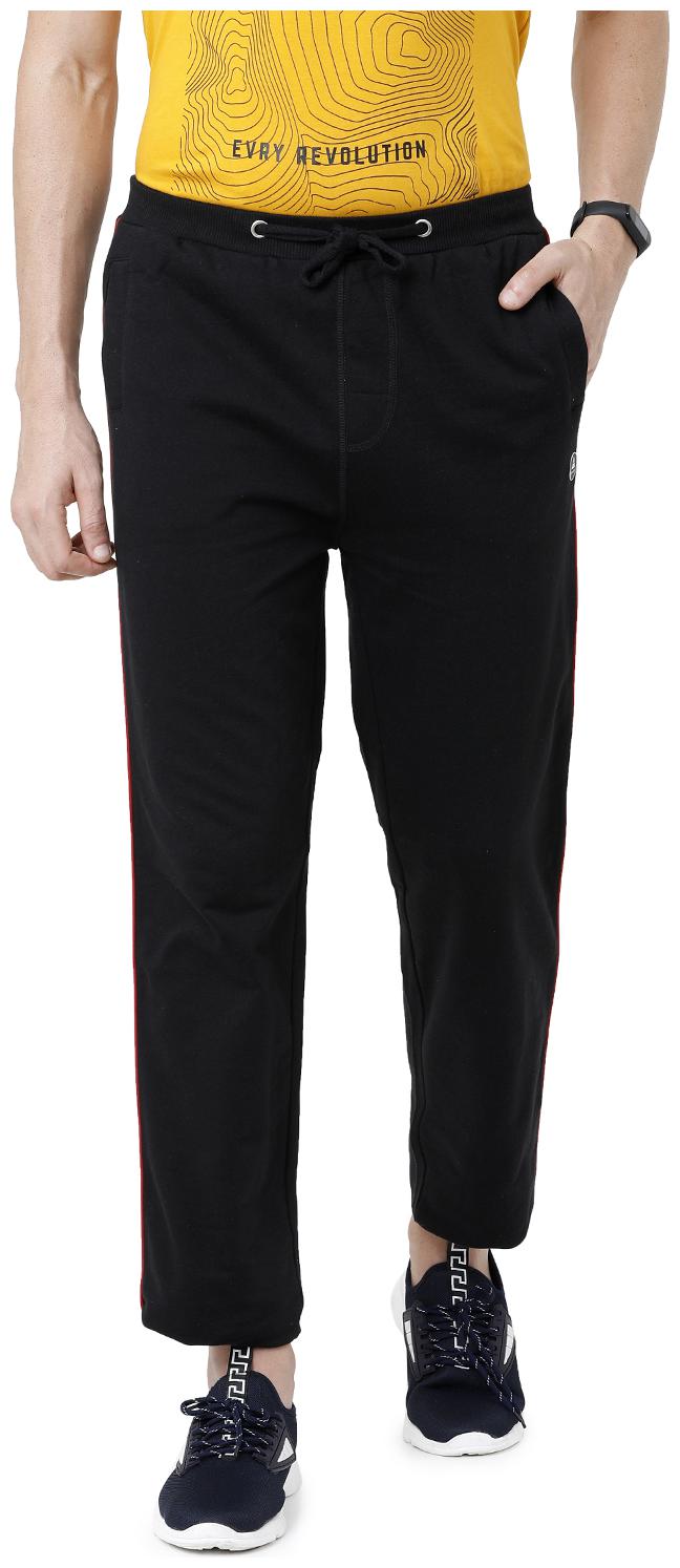 

ARDEUR Men Black Solid Regular fit Track pants