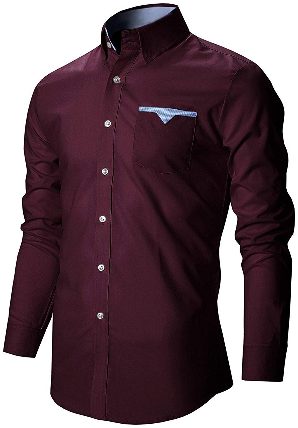

ARDYN Men Maroon Solid Slim Fit Casual Shirt