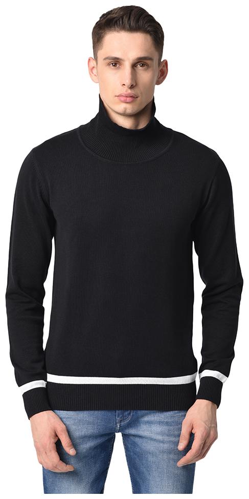 

ARMISTO Men Black Turtle neck Pullover