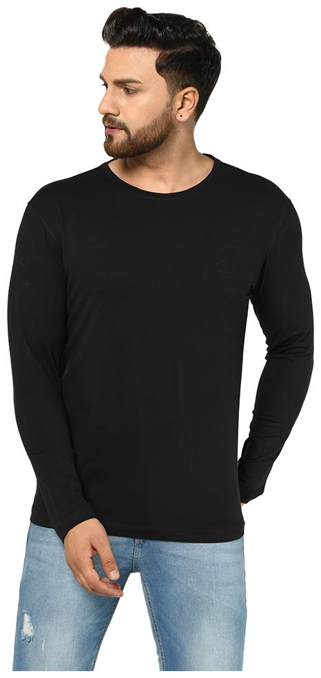 

ARMISTO Men Black Slim fit Cotton Lycra Round neck T-Shirt - Pack Of 1
