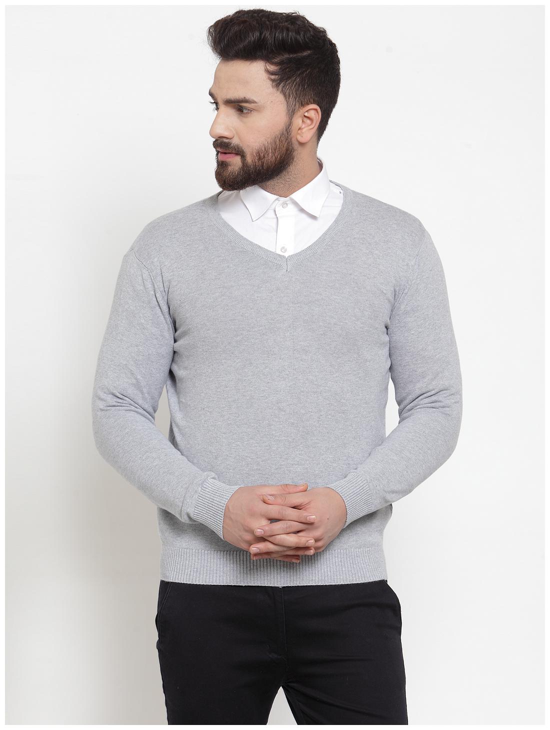 

ARMISTO Men Grey V neck Pullover