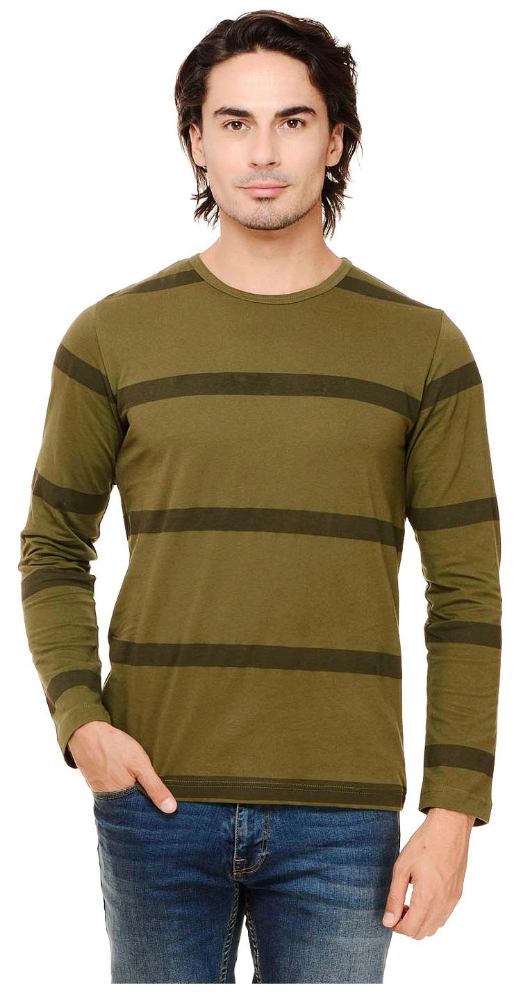

Rigo Men Green Slim fit Cotton Round neck T-Shirt - Pack Of 1