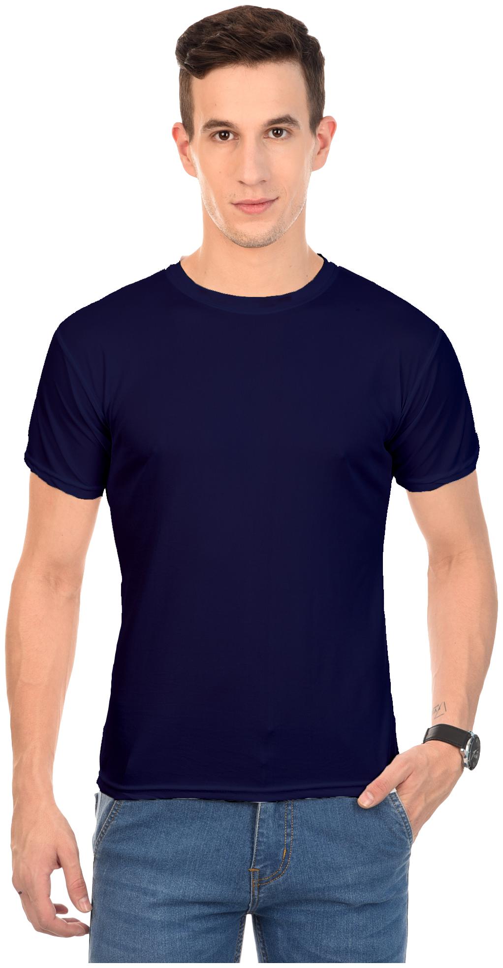 

AROD Men Blue Slim fit Polyester Round neck T-Shirt - Pack Of 1