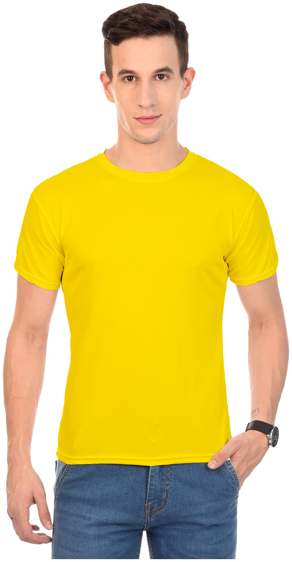 

AROD Men Yellow Slim fit Polyester Round neck T-Shirt - Pack Of 1