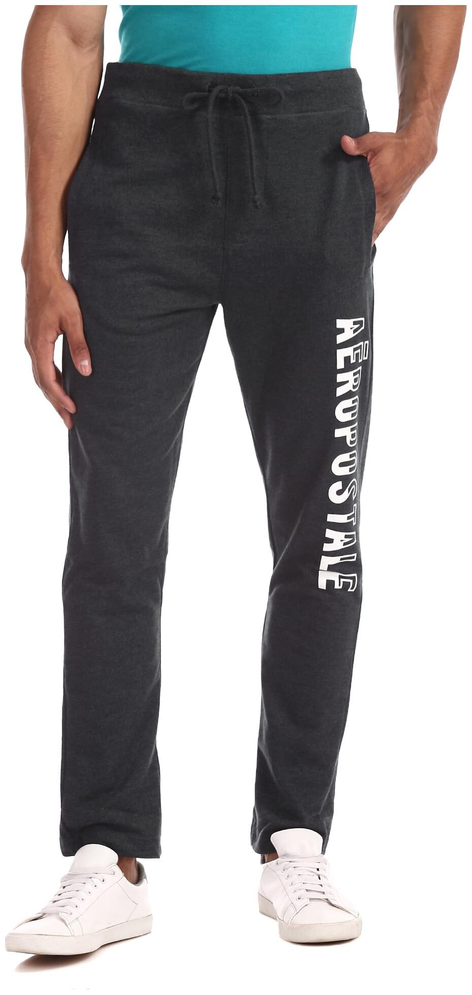 

A ropostale Men Blue Solid Regular fit Track pants