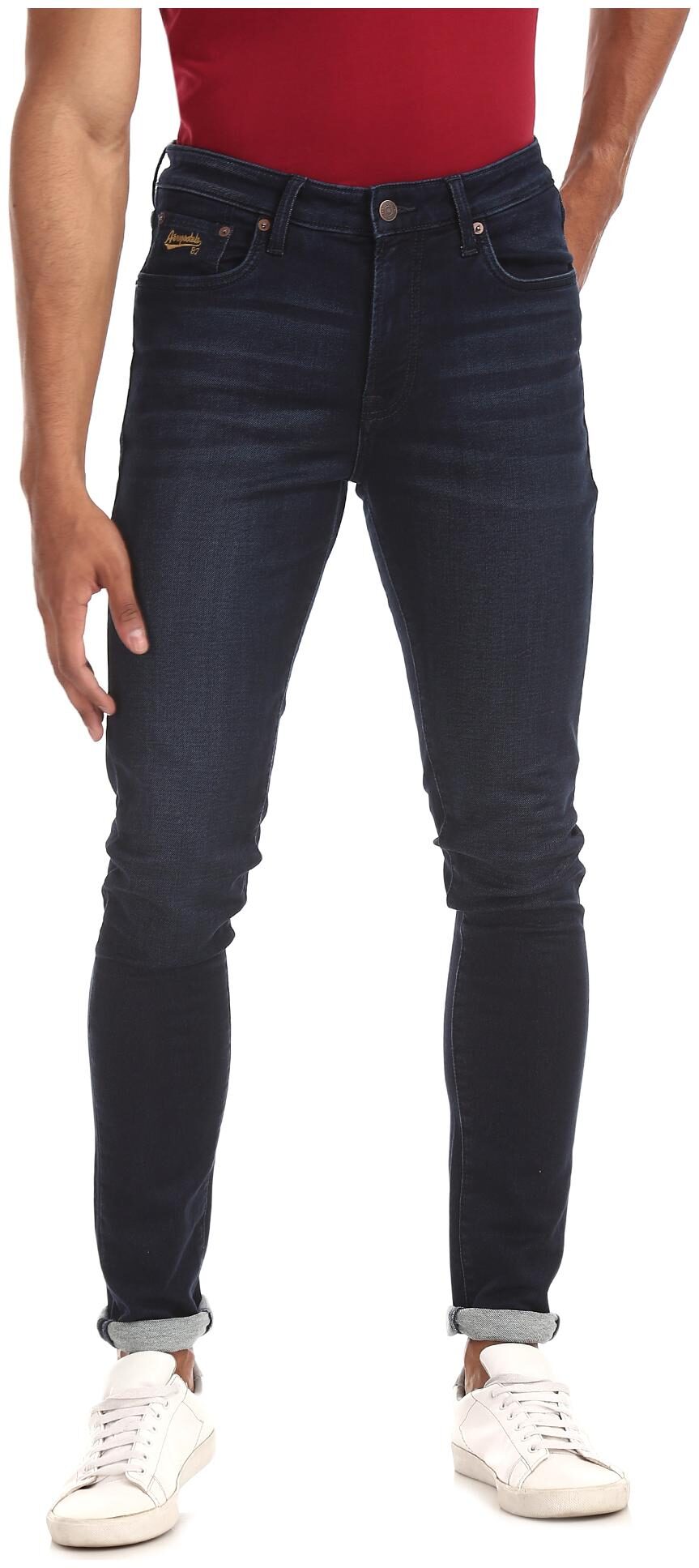

A ropostale Men Blue Skinny Fit Jeans