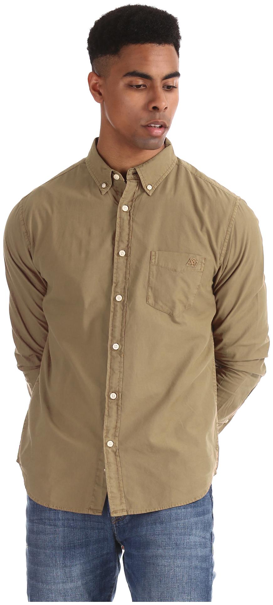

A ropostale Men Brown Solid Regular Fit Casual Shirt