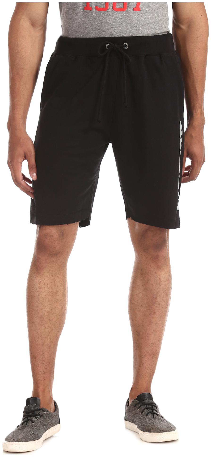 

A ropostale Men Black Regular Fit Regular Shorts