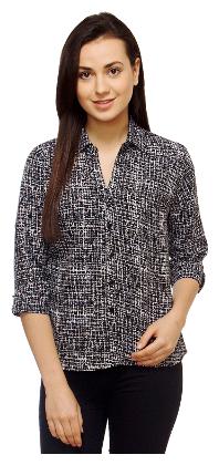 

Arovi Women Multi Printed Regular Fit Shirt