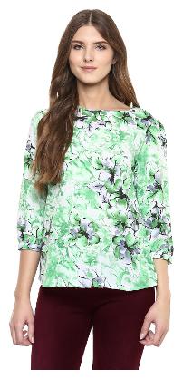 

Arovi Women Printed Regular top - Multi