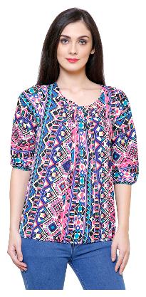 

Arovi Women Printed Regular top - Multi