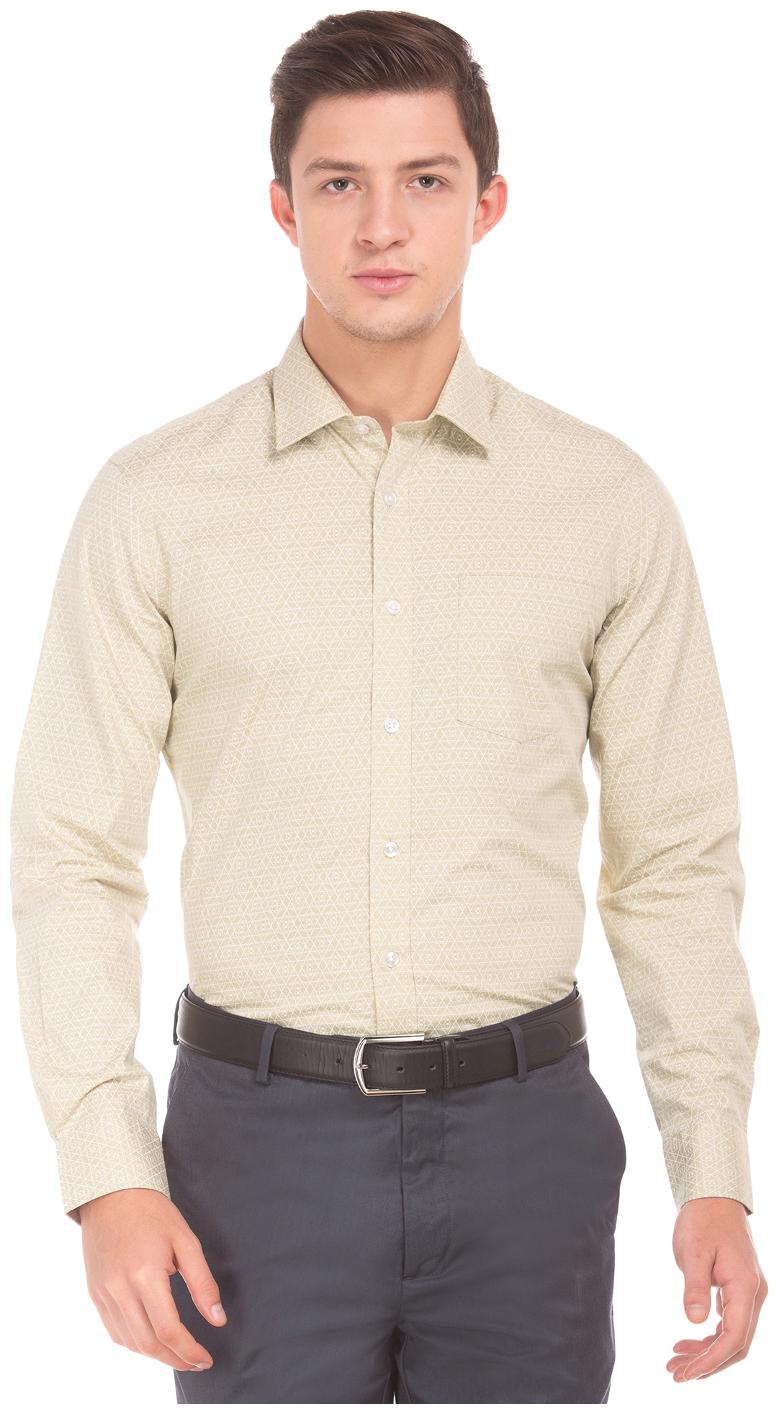 

Arrow Men Slim fit Formal Shirt - Beige