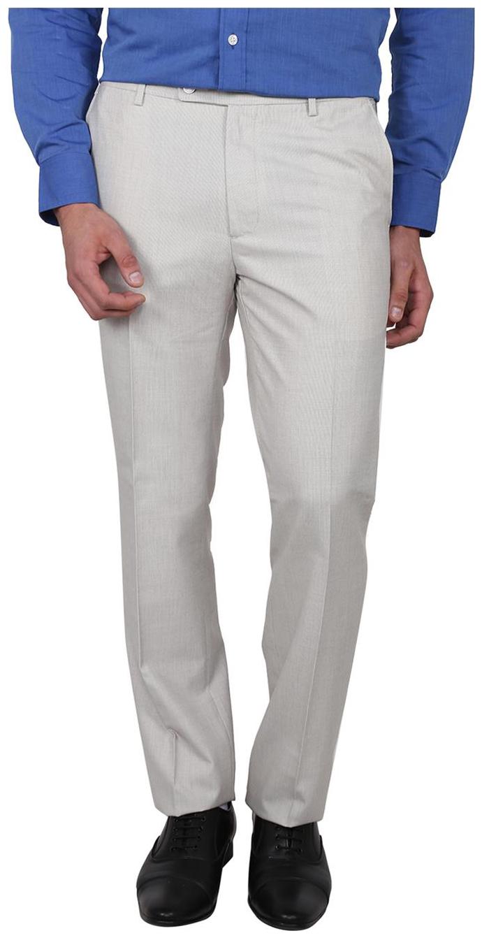 

Arrow Men Solid Regular Fit Formal Trouser - White