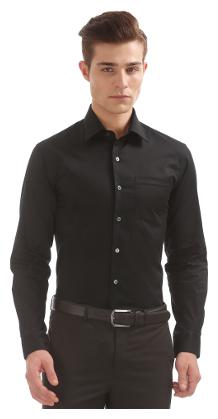 

Arrow Men Slim fit Formal Shirt - Black