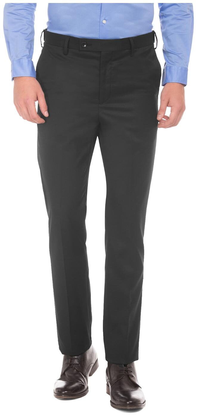 

Arrow Men Solid Tapered Fit Formal Trouser - Black