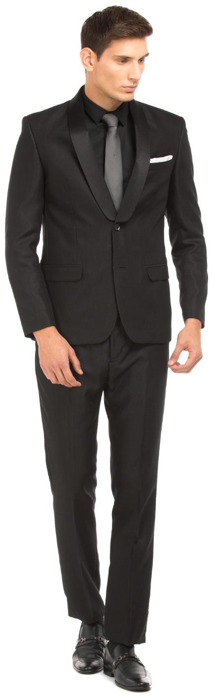 

Arrow Black Polyester Regular Fit Two Piece Tuxedo