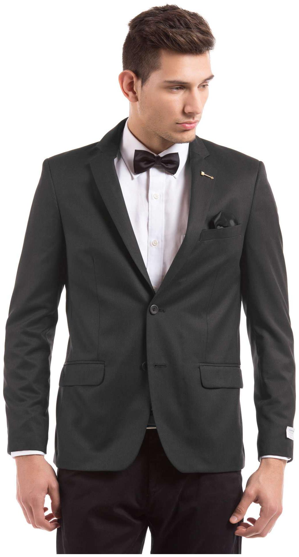 

Arrow Black Polyester Regular Fit Woollen Blazer
