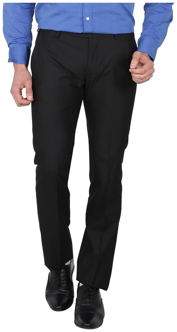 

Arrow Men Solid Slim Fit Formal Trouser - Black
