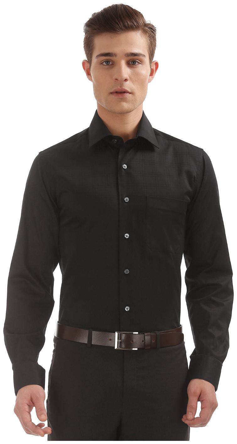 

Arrow Men Regular fit Formal Shirt - Black