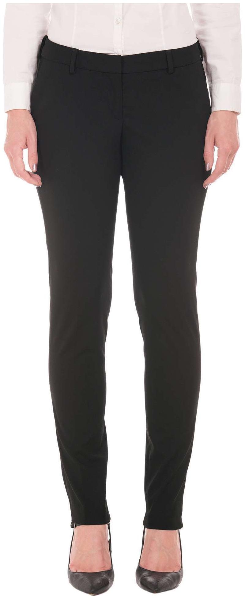 

Arrow Black Polyester Flat Front Straight Fit Trousers