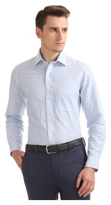 

Arrow Men Slim fit Formal Shirt - Blue