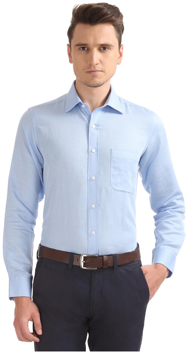 

Arrow Men Regular fit Formal Shirt - Blue