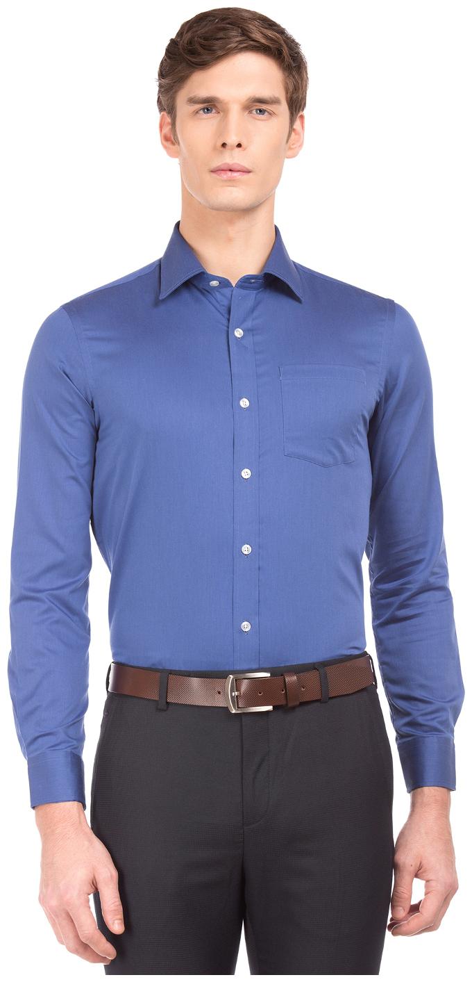 

Arrow Men Blue Solid Slim Fit Casual Shirt