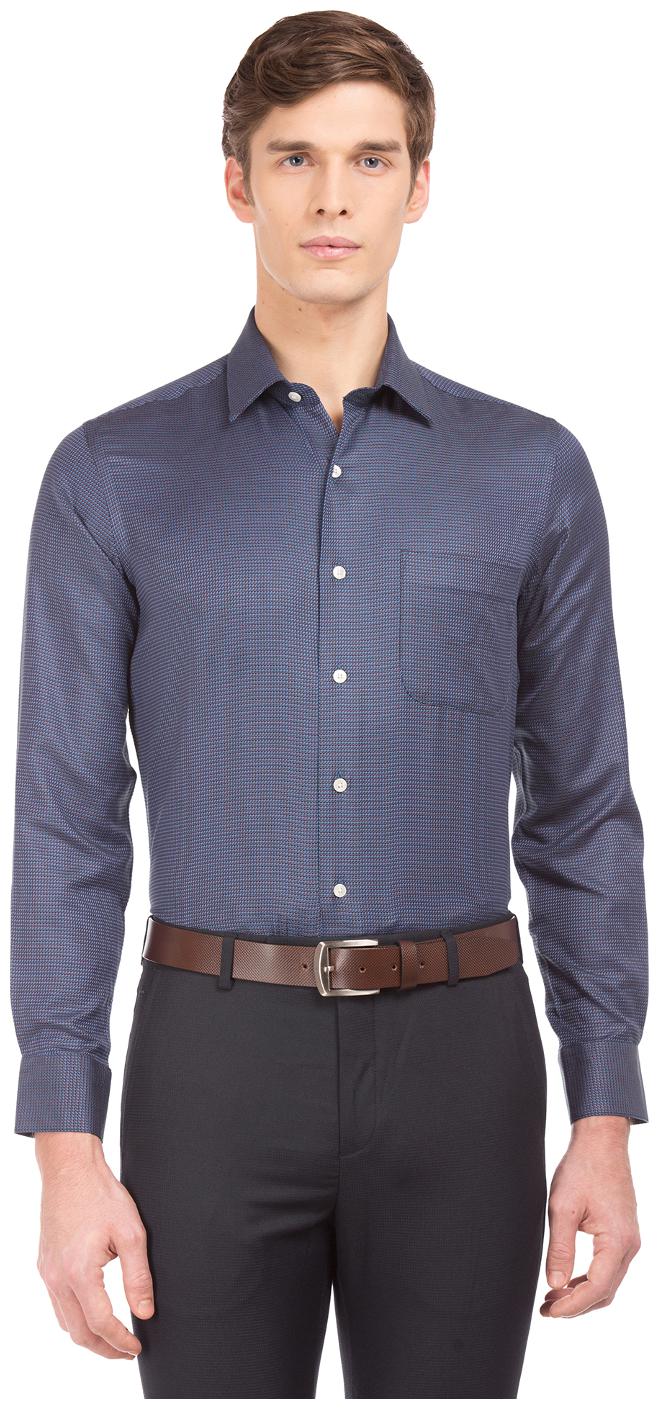 

Arrow Men Blue Printed Slim Fit Casual Shirt