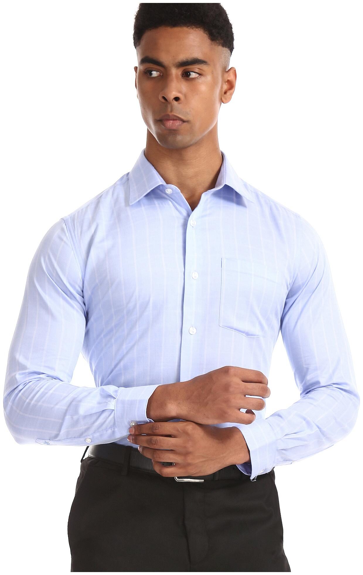 

Arrow Men Slim fit Formal Shirt - Blue