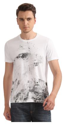 

Arrow Men White Regular fit Cotton Round neck T-Shirt - Pack Of 1