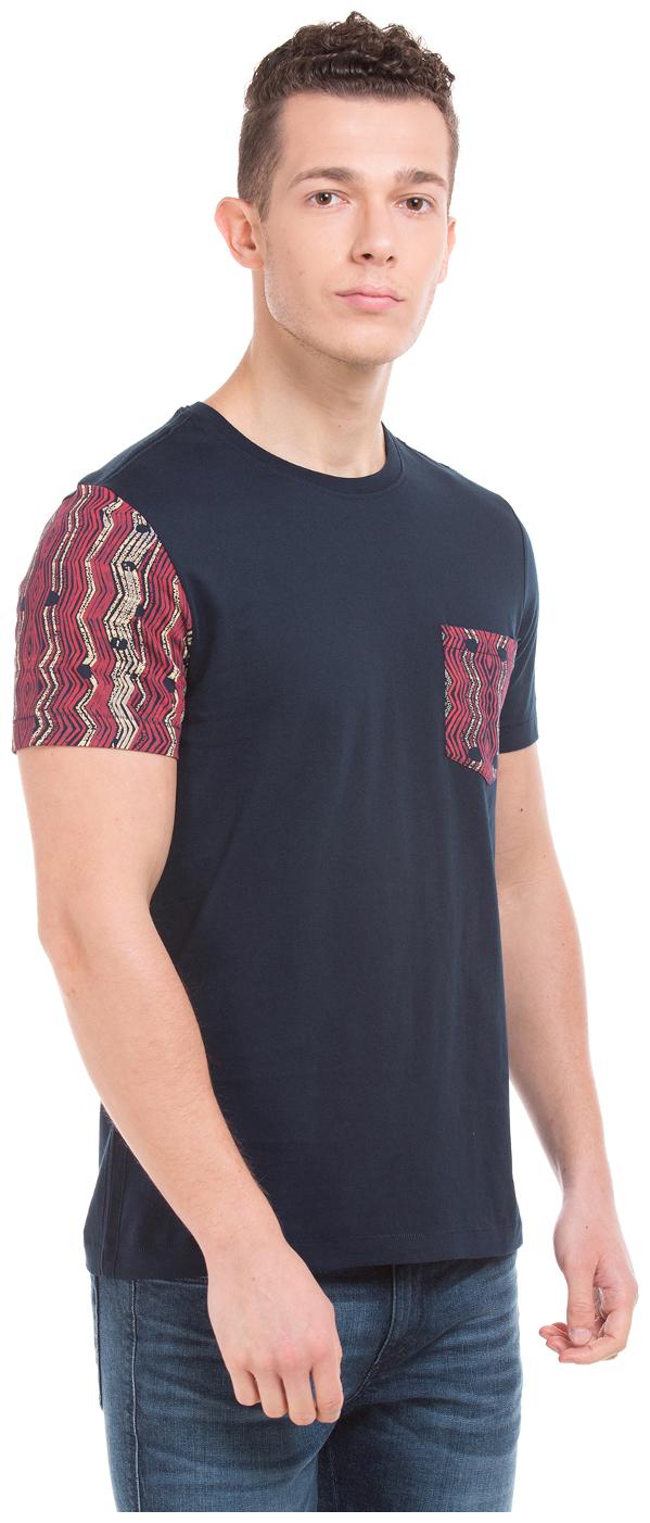 

Arrow Men Blue Regular fit Cotton Round neck T-Shirt - Pack Of 1