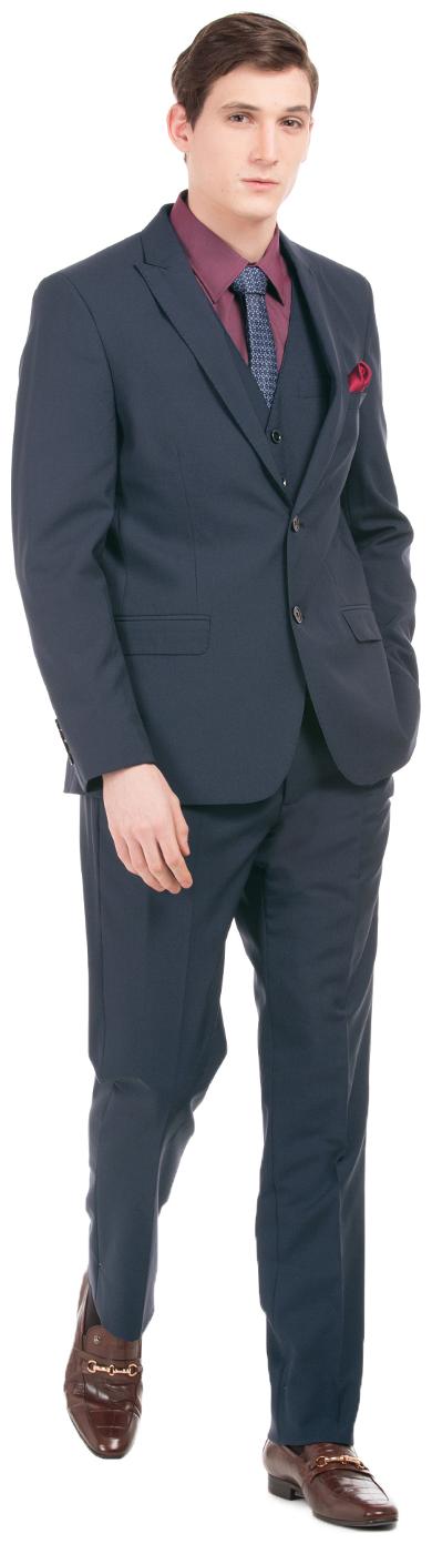 

Arrow Blue Polyester Regular Fit Three Piece Suit