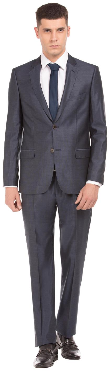 

Arrow Blue Wool Solid Long sleeves Regular Fit Single Breasted Suit