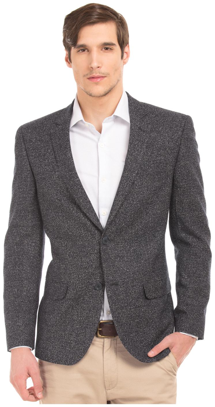 

Arrow Blue Wool Patterned Regular Fit Blazer