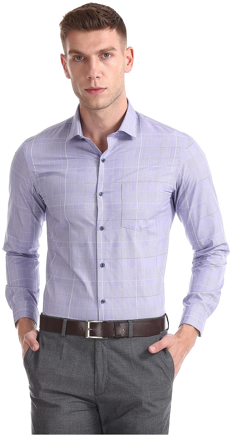

Arrow Men Slim fit Formal Shirt - Purple