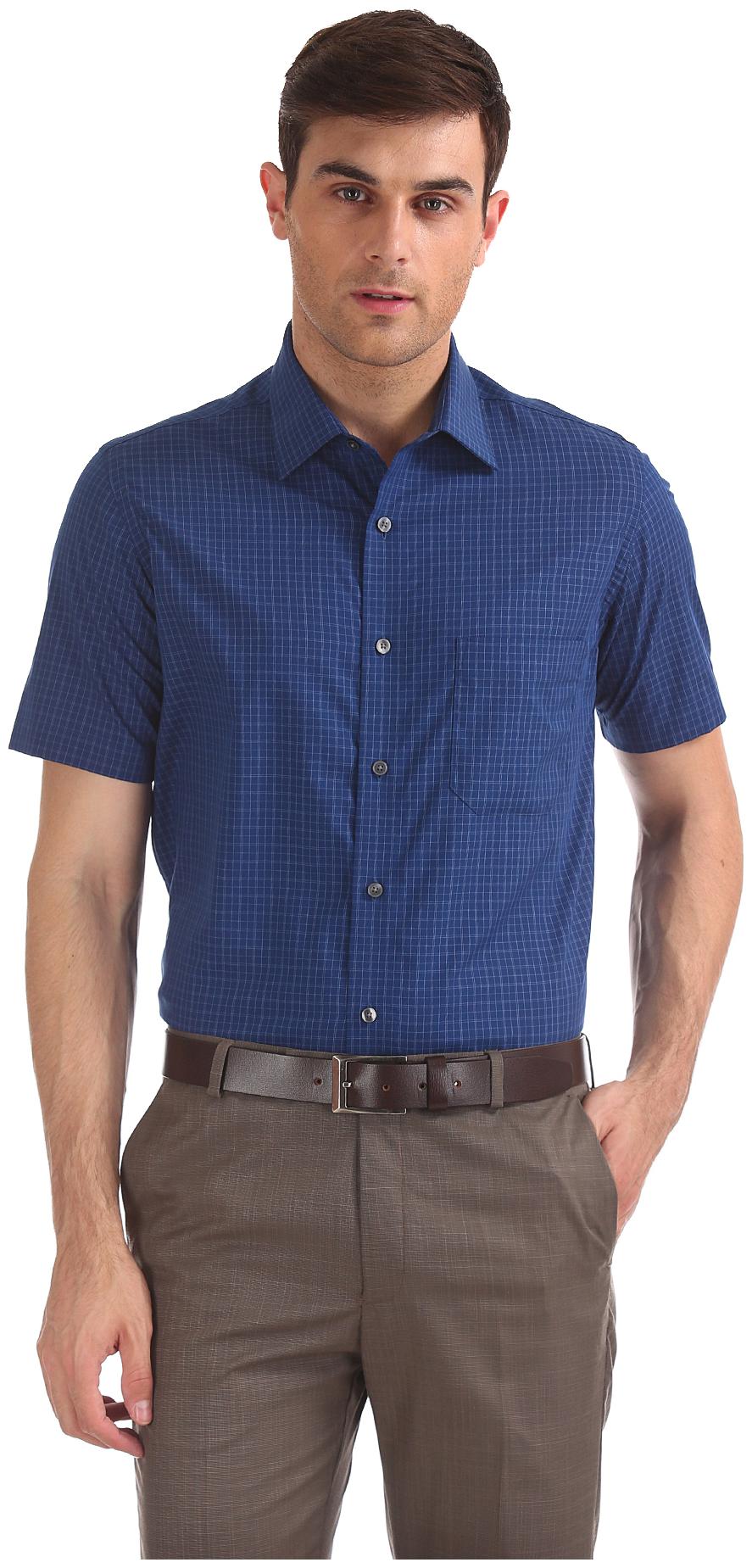 

Arrow Men Regular fit Formal Shirt - Blue