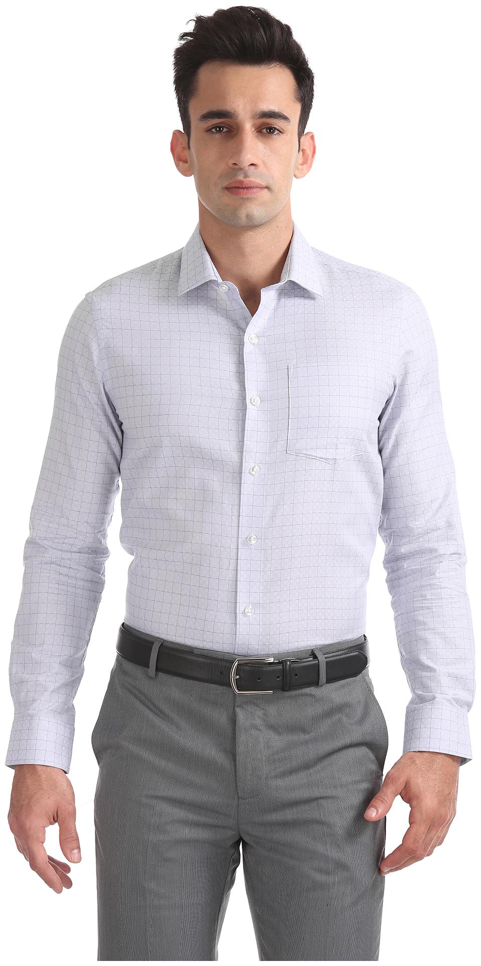 

Arrow Men Slim fit Formal Shirt - Grey