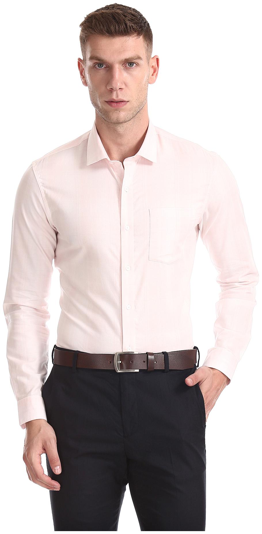

Arrow Men Slim fit Formal Shirt - Pink