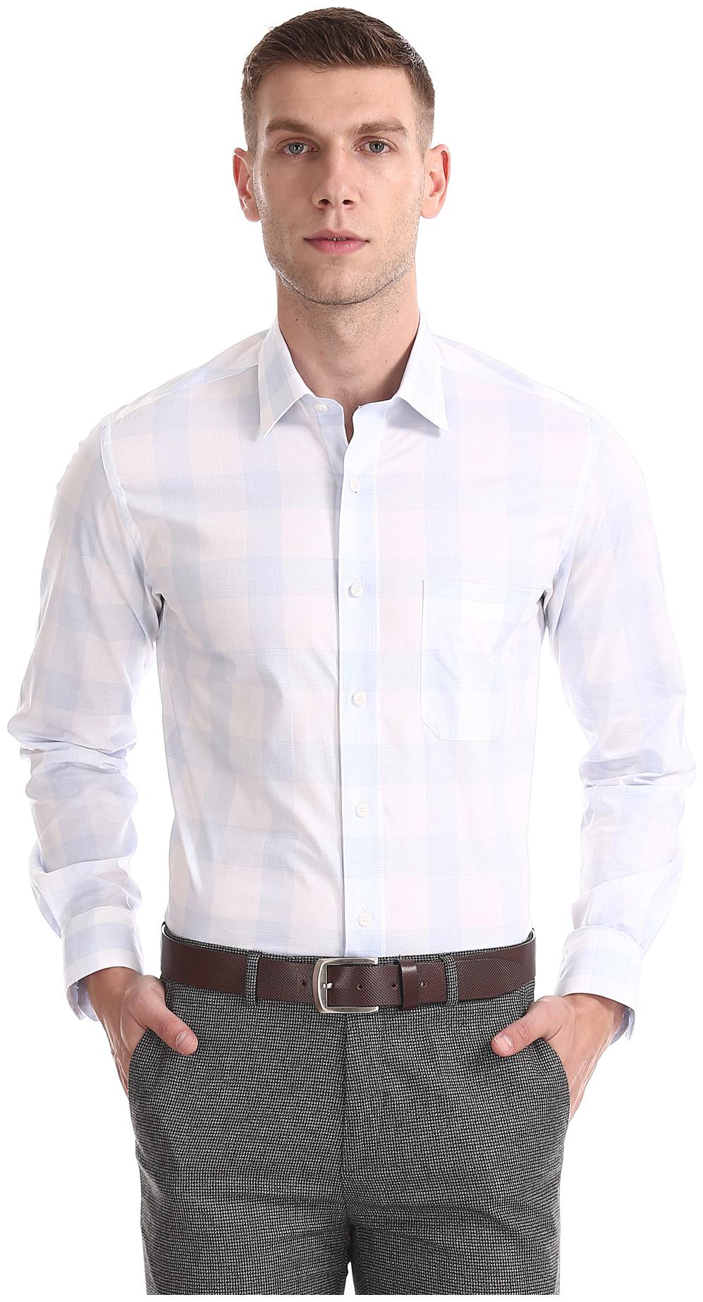 

Arrow Men Regular fit Formal Shirt - Blue