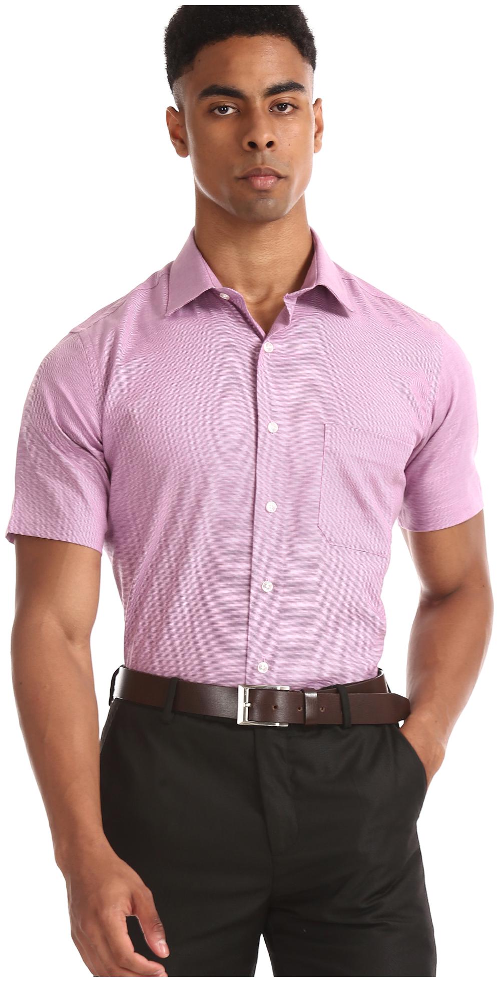 

Arrow Men Regular fit Formal Shirt - Pink