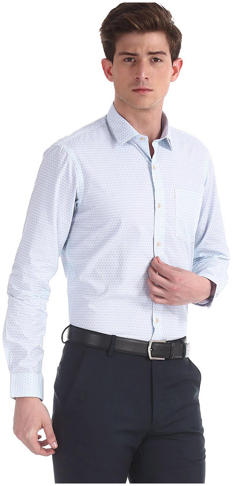 

Arrow Men Slim fit Formal Shirt - Blue