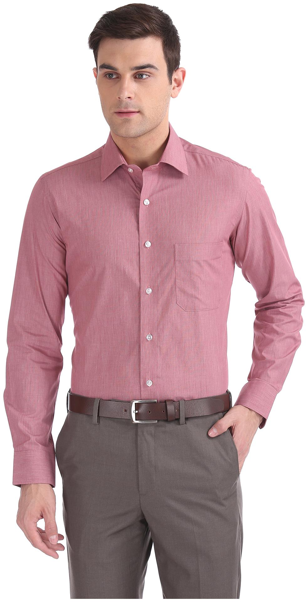

Arrow Men Regular fit Formal Shirt - Red